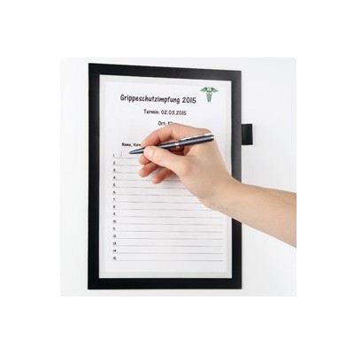 CORNICE MAGNETICA DURAFRAME NOTE A4 21X29,7cm NERO DURABLE