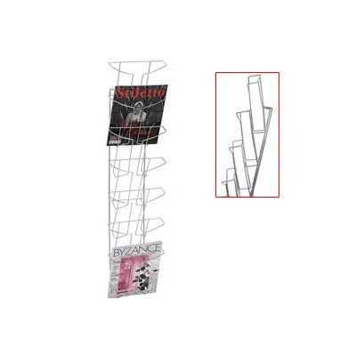 ESPOSITORE DA PARETE A 7 TASCHE A4 IN METALLO ALBA