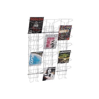 ESPOSITORE DA PARETE A 21 TASCHE A4 IN METALLO ALBA