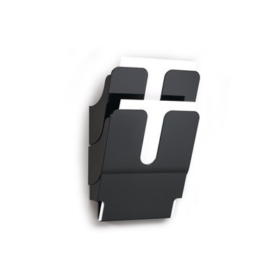 DISPLAY DA MURO CON 2 TASCHE A4 NERO FLEXIPLUS DURABLE