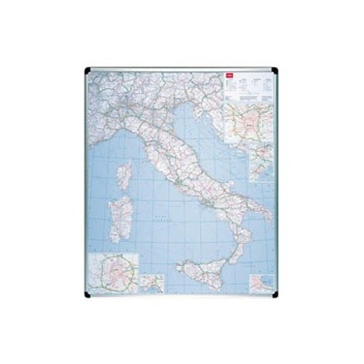 CARTA GEOGRAFICA ITALIA MAGNETICA 123X105CM Nobo