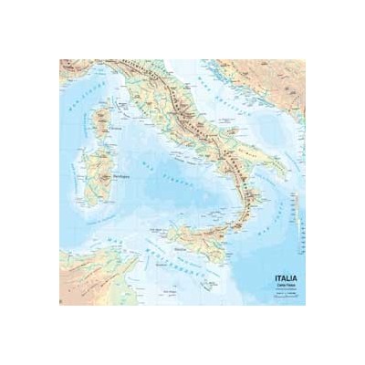 CARTA GEOGRAFICA SCOLASTICA MURALE ITALIA BELLETTI