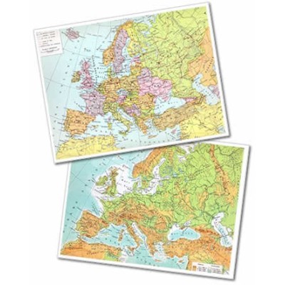 CARTINA DA TAVOLO EUROPA A3 FISICA/POLITICA