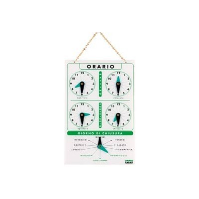 CARTELLO ORARIO IN ACRILICO ART.4506