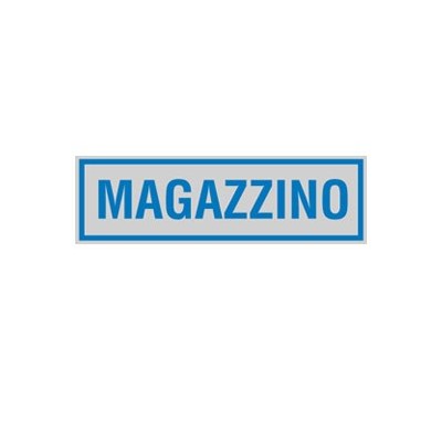TARGHETTA ADESIVA 165x50mm MAGAZZINO - Conf da 10 pz.