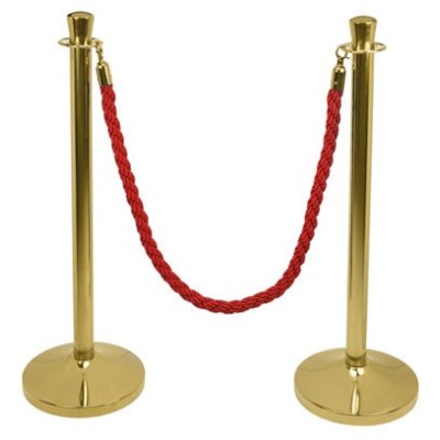 COLONNINE GAMMA DIAM 4CM CORDONE 150CM BORD/ORO