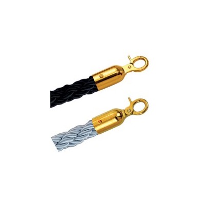 COLONNINE GAMMA DIAM 4CM CORDONE 150CM NERO/ORO