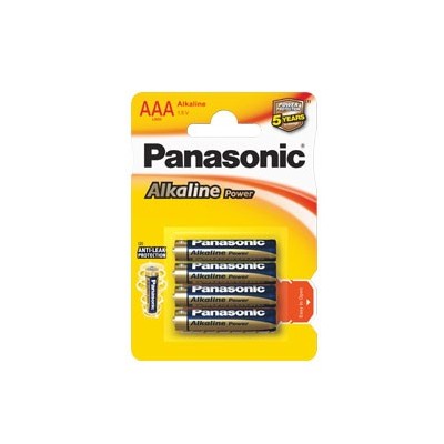 BLISTER 4 PILE MINISTILO ALKALINE AAA 1,5V PANASONIC