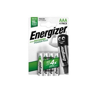 Blister 4 pile ricaricabili AAA - Energizer Power Plus