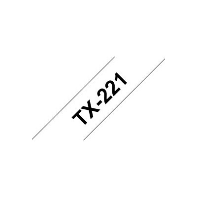 NASTRO BROTHER TX-221 9MM BIANCO/NERO