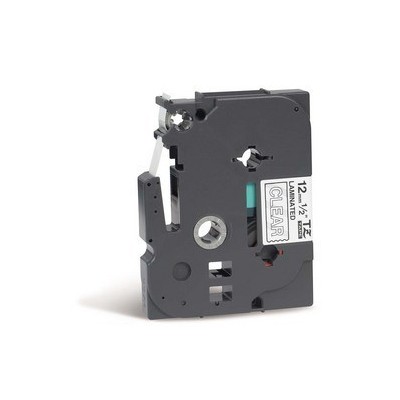 NASTRO BROTHER TZE-135 2MMx8MT 12mm BIANCO/TRASPARENTE