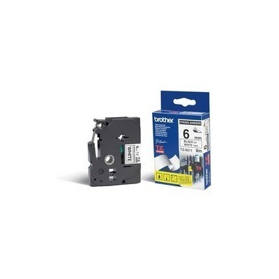 NASTRO BROTHER TZE-451 24MMx8MT NERO/ROSSO
