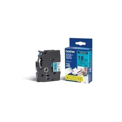 NASTRO BROTHER TZ-e541 18MMx8MT NERO/BLU