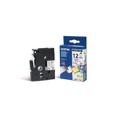 NASTRO BROTHER TZE-FA3 12MMx8MT BLU/BIANCO TESSUTO