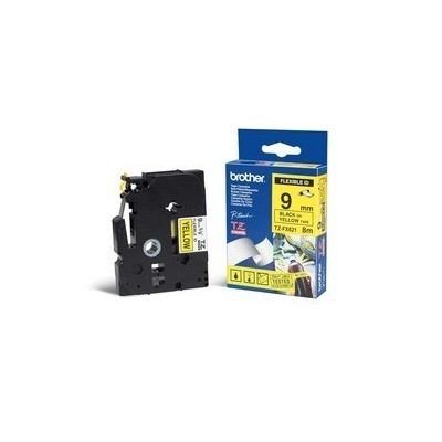 NASTRO LAM. FLESSIBILE TZE-FX2621 9MMx8MT NERO/GIALLO