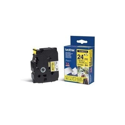 NASTRO LAM. FLESSIBILE TZE-FX651 24MMx8MT NERO/GIALLO