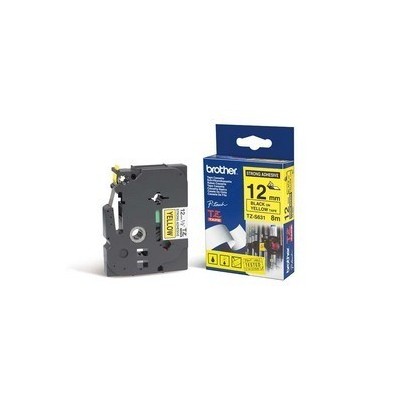 NASTRO LAM.CON ADESIVO RESIST.TZE-S631 12MMx8MT NERO/GIALLO