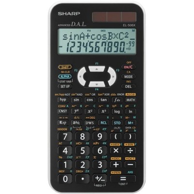 CALCOLATRICE SCIENTIFICA ARANCIO EL 506TS- SHARP