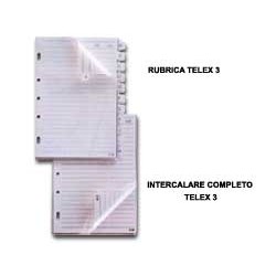 RUBRICA A-Z PER TELEX 3 e COMBI 2000 15X21CM (A5)
