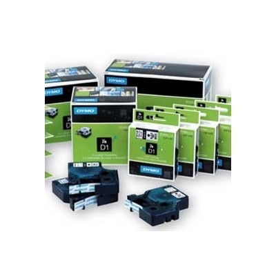 NASTRO DYMO TIPO D1 (6MMX7MT) NERO/BIANCO 436130
