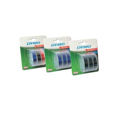 BLISTER 3 NASTRI A RILIEVO 9MMX3M ASSORT.(NE-RO-BL) DYMO