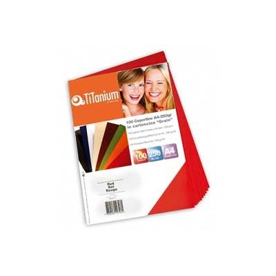 100 COPERTINE A3 CARTONCINO GOFFRATO 250g NERO TiTANIUM