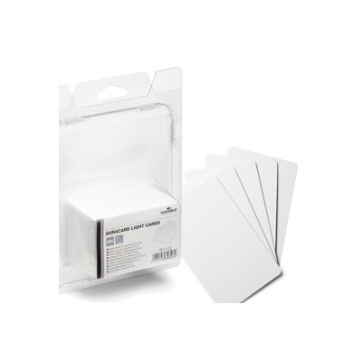 100 TESSERE BIANCHE 0,5mm x Duracard ID300 DURABLE