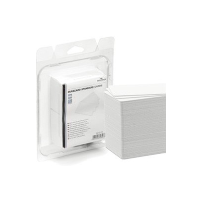100 TESSERE BIANCHE 0,76mm x Duracard ID300 DURABLE