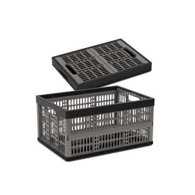 CASSETTA PIEGHEVOLE IN PLASTICA GRIGIA 475x345mm H 235mm CEP