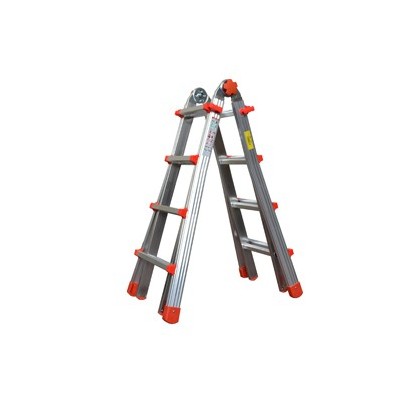 SCALA TELESCOPICA ALLUMINIO 8+8 GRADINI Squadra
