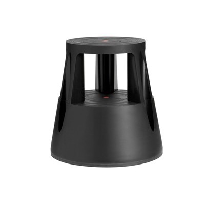 Sgabello Roll a step nero