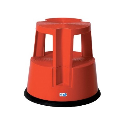 85105 SGABELLO CON RUOTE 2 GRADINI NERO PLASTICA