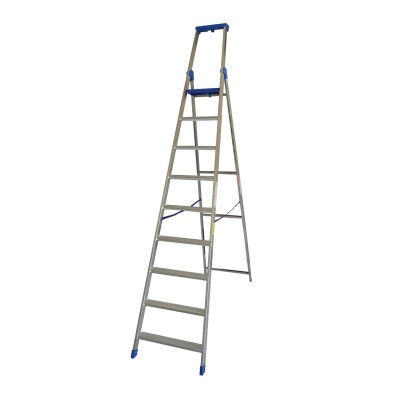 00814 SCALA PROFESSIONALE10 GRADINI ALLUMINIO