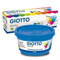 BOX 6 BARATTOLI COLORI A DITA 100ML GIOTTO