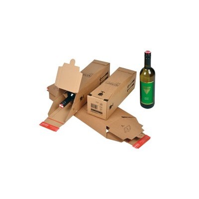 SCATOLA SPEDIZIONE 74x74x305mm MODULO BASE X 1 BOTTIGLIA - Conf da 10 pz.