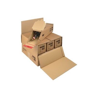 SCATOLA SPEDIZIONE MODULABILE 385x375x265mm X3/6 BOTTIGLIE - Conf da 15 pz.