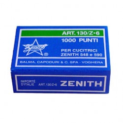 SCATOLA 1000 PUNTI ZENITH 130/Z6 (6/6) IN ACCIAIO ZINCATO