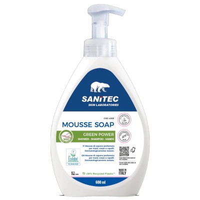 78693 MOUSSE SAPONE MANI 600ML GREEN POWER