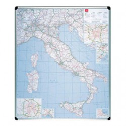 CARTA GEOGRAFICA ITALIA MAGNETICA 123X105CM Nobo