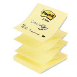 BLOCCO 100fg Post-it Z-Notes R330 Giallo Canary 76x76mm