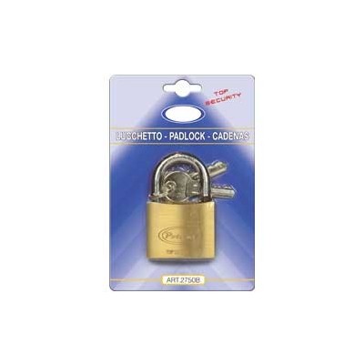 Lucchetto ad arco in ottone massiccio 50MM dim 77X50X16,5mm