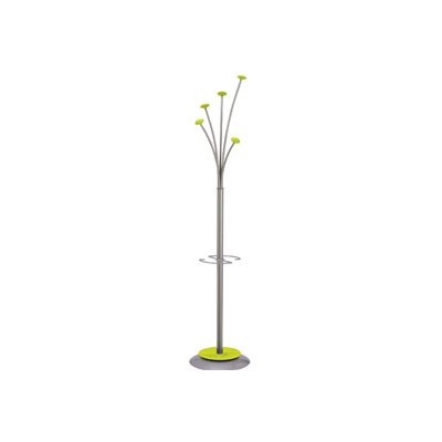 APPENDIABITI A 5 POSTI 187CM VERDE C/PORTAOMBRELLI ALBA