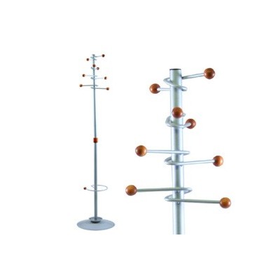 APPENDIABITI DALLAS 180CM A 8 POSTI C/PORTAOMBRELLI GRIGIO