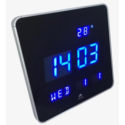 77824 OROLOGIO DIGITALE  LED ALBA 28x28x3,4