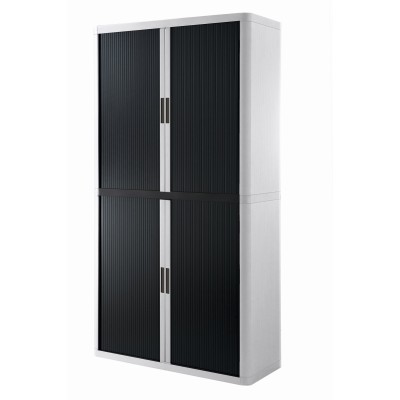 ARMADIO EASYOFFICE       BIANCO/NERO 110X41,5X204