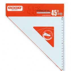 SQUADRA PROFIL ALLUMINIO 45 30CM ARDA