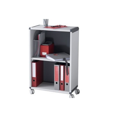 CARRELLO TROLLEY C/RUOTE GRIGIO FINITURE GRIGIO SCURO