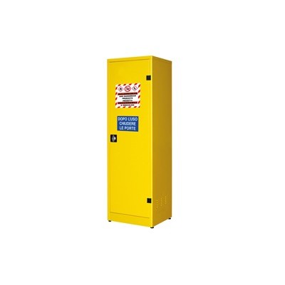 Armadio di sicurezza per liquidi infiammabili 57,5x50x185cm giallo