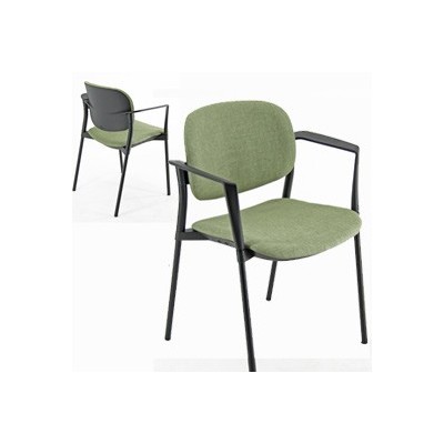 POLTRONCINA VISITATORE Step VERDE c/bracc. - Conf da 2 pz.
