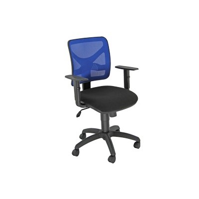 SEDIA OPERATIVA Pentagon NERO/BLU con BRACCIOLI